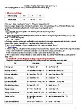 Ôn tập ngữ pháp cơ bản môn Tiếng Anh Lớp 9